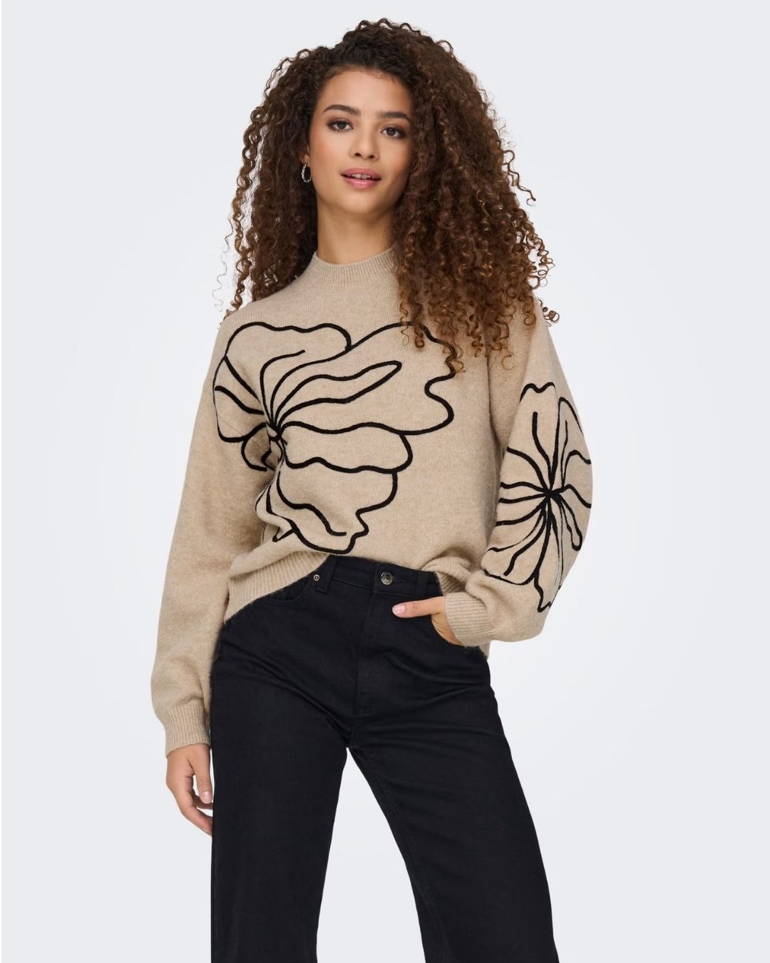 Maglione Donna Grigio Cement 15344518 Cement MELANGE JACQUELINE DE YONG 