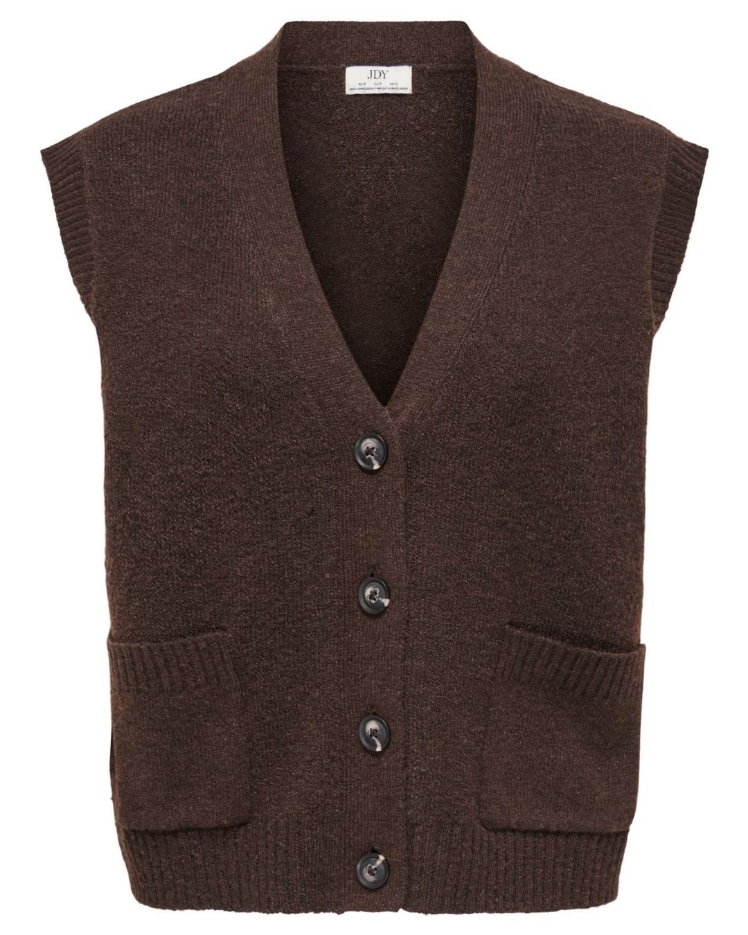 Cardigan Donna Marrone Super Coffee Bean 15354100 Coffee Bean MELANGE JACQUELINE DE YONG 