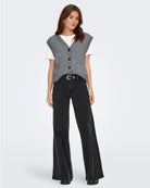 Cardigan Donna Grigio Medium Grey Melange 15354100 Medium Grey Melange JACQUELINE DE YONG 