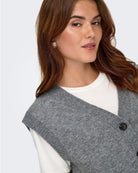 Cardigan Donna Grigio Medium Grey Melange 15354100 Medium Grey Melange JACQUELINE DE YONG 
