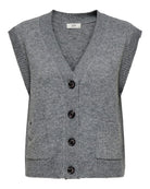 Cardigan Donna Grigio Medium Grey Melange 15354100 Medium Grey Melange JACQUELINE DE YONG 
