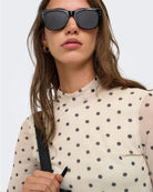 Maglia Donna Bianco Seedpearl 15141298 Seedpearl Black dot ONLY 