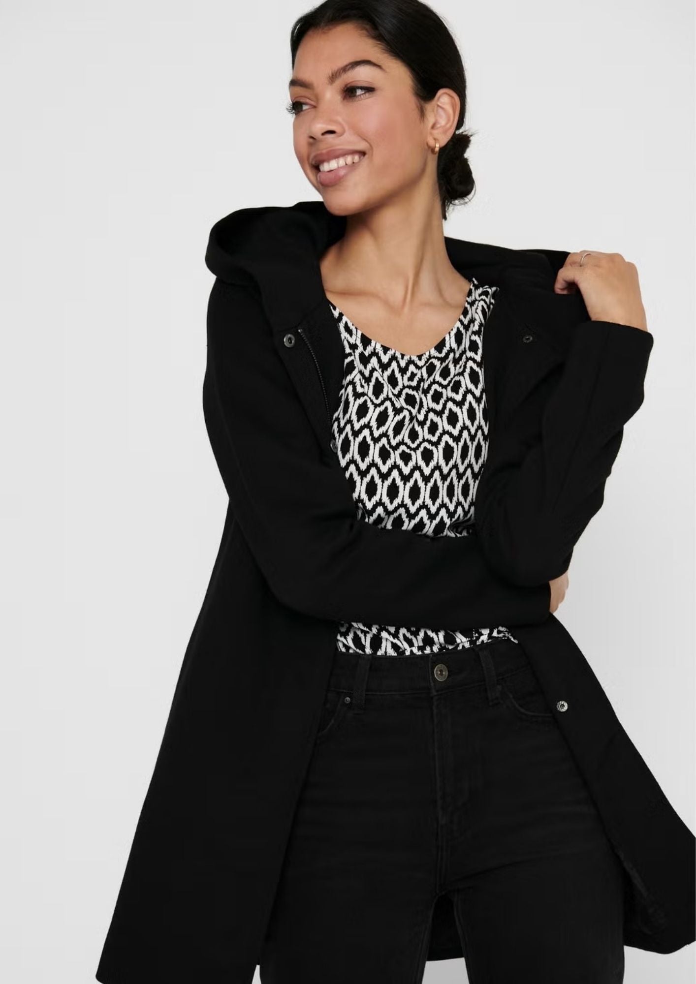 Only Cappotto Donna Sedona Nero 15142911 Black ONLY 