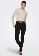 Only Top Donna Emma Grigio Pomice 15180040 Pumice Stone MELANGE ONLY 