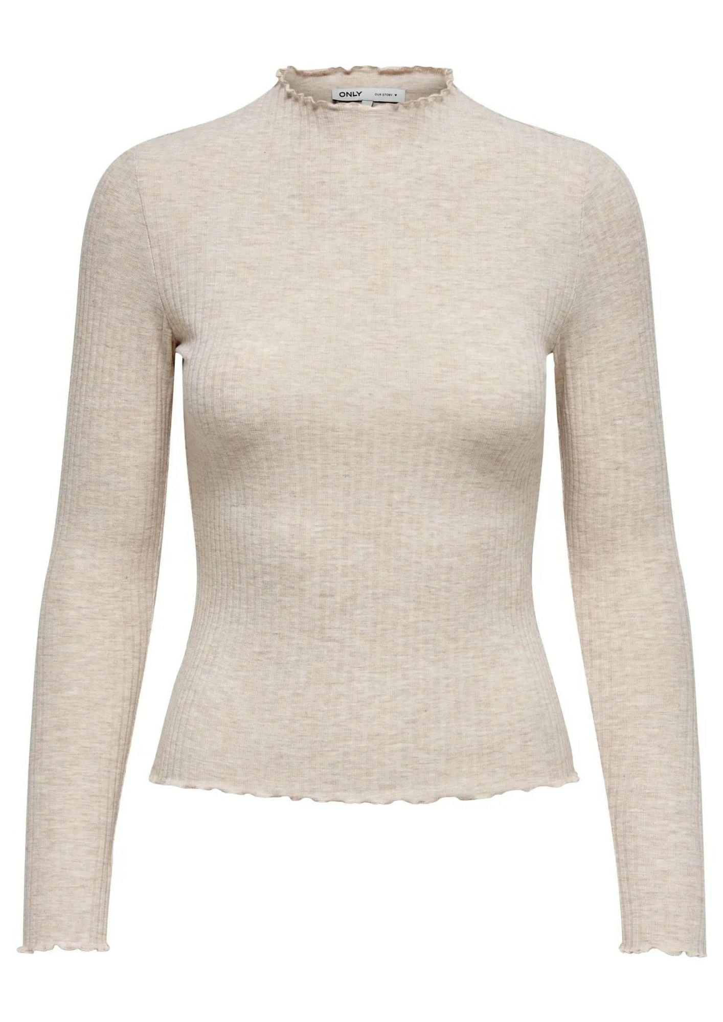 Only Top Donna Emma Grigio Pomice 15180040 Pumice Stone MELANGE ONLY 