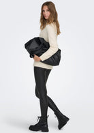 Only Pullover Donna Rica Grigio Betulla 15204279 Birch W. MELANGE ONLY 