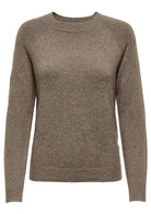 Only Pullover Donna Rica Marrone Chiaro 15204279 Brownie WHITE MELANGE ONLY 
