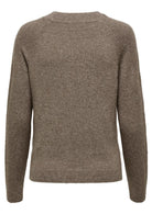 Only Pullover Donna Rica Marrone Chiaro 15204279 Brownie WHITE MELANGE ONLY 