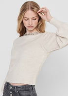 Only Pullover Donna Elsa Grigio Pomice 15210667 Pumice Stone ONLY 