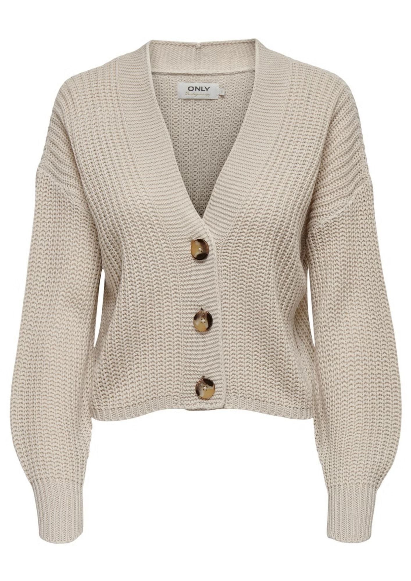 Only Cardigan Donna Carol Grigio Pomice 15211521 Pumice Stone ONLY 