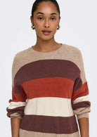 Only Pullover Donna Atia Beige 15220044 Beige Mel/Deep ONLY 