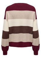 Only Pullover Donna Atia Viola 15220044 Zinfandel W. WhitecapGray ONLY 