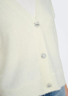 Only Cardigan Donna Lella Bianco 15259564 Cloud Dancer ONLY 
