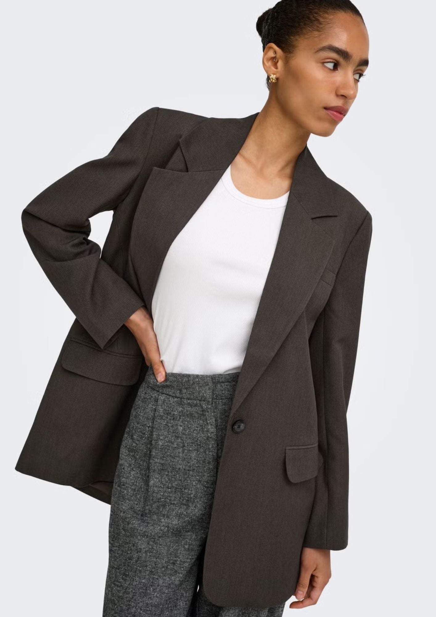 Only Giacca Donna Hattie Marrone 15318088 Chocolate Torte MELANGE ONLY 