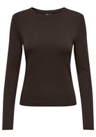 Only Maglia Donna Riley Marrone 15323159 Black Coffee ONLY 