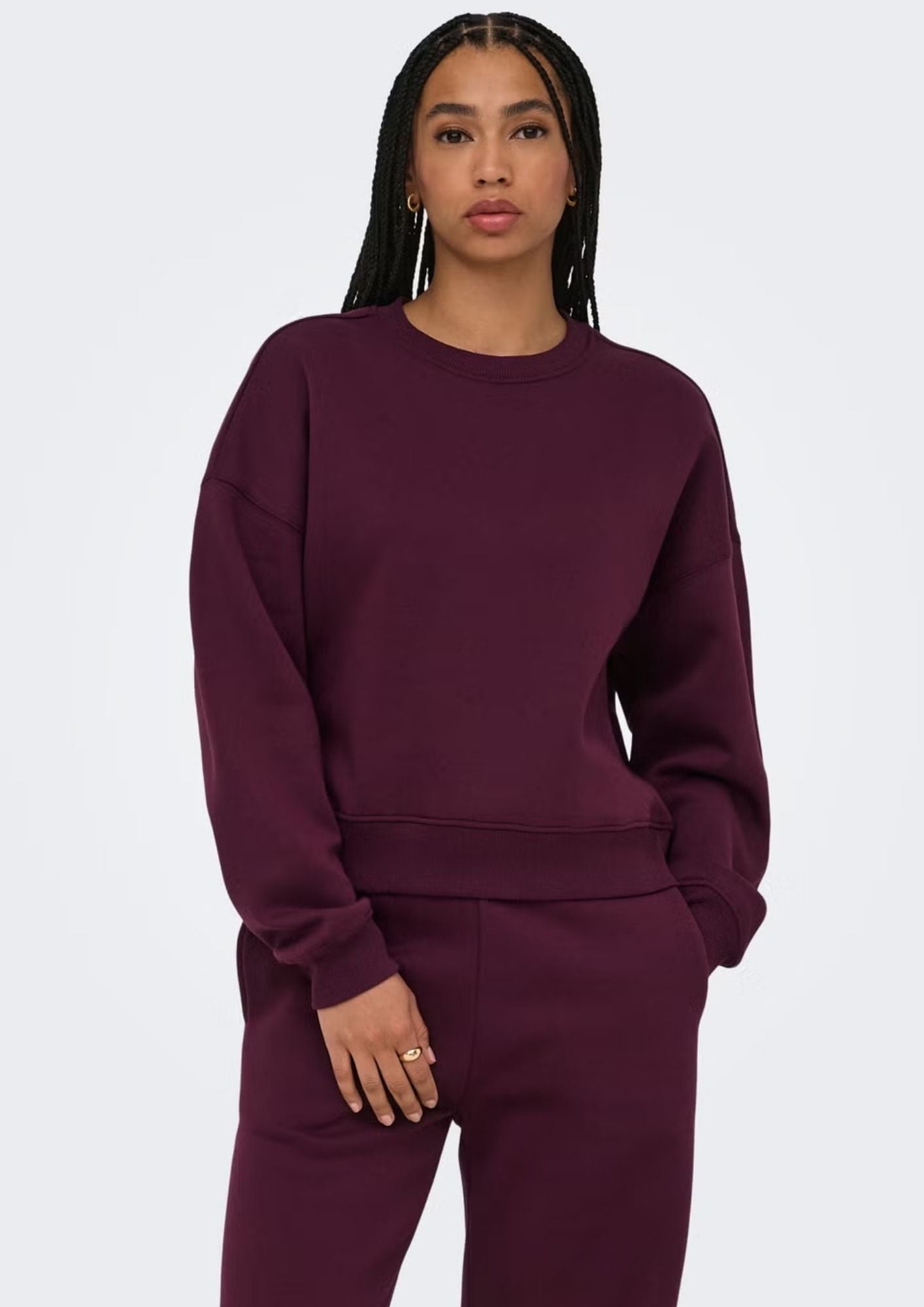 Only Felpa Donna Best Viola 15338727 Fig ONLY 