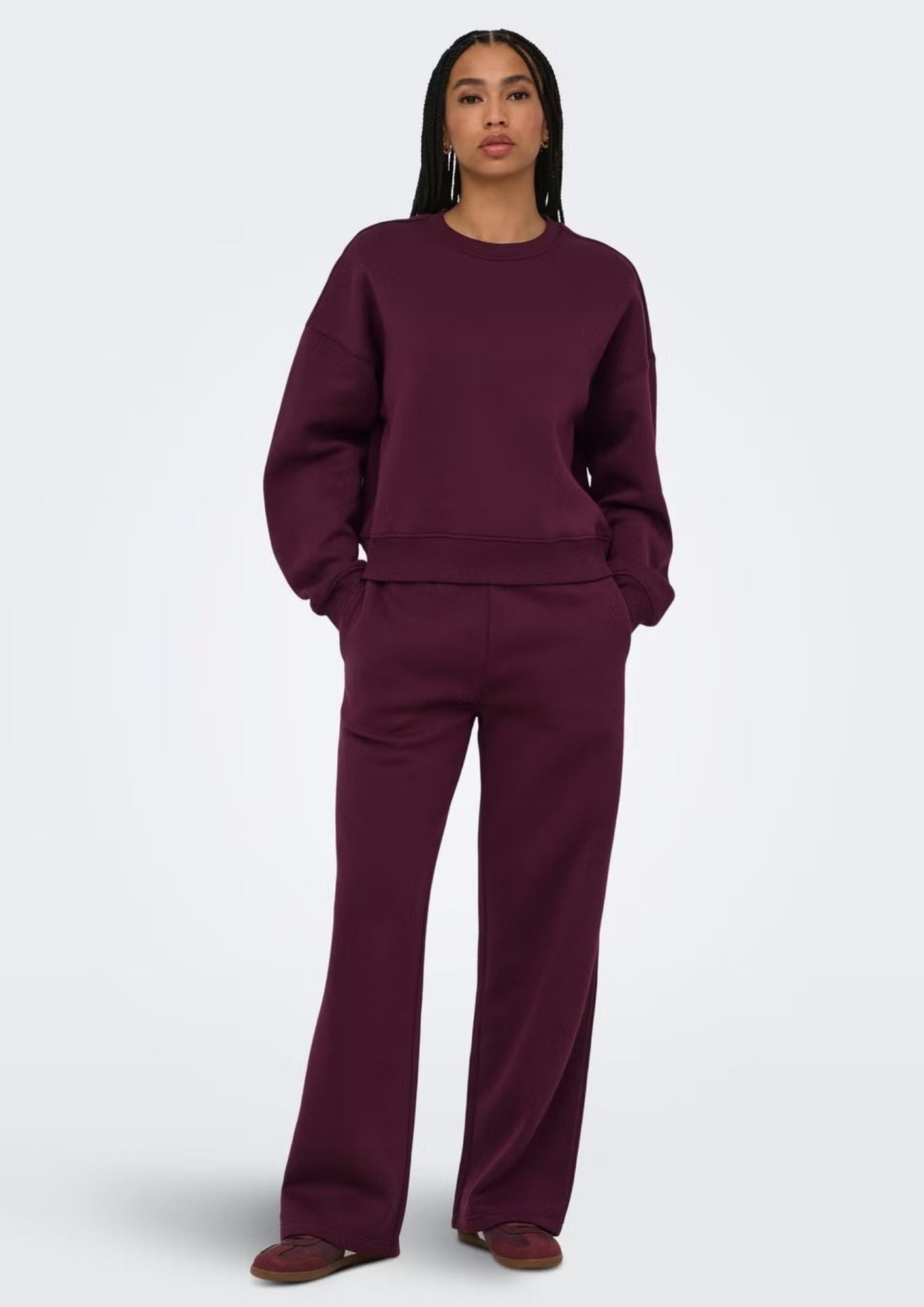 Only Felpa Donna Best Viola 15338727 Fig ONLY 