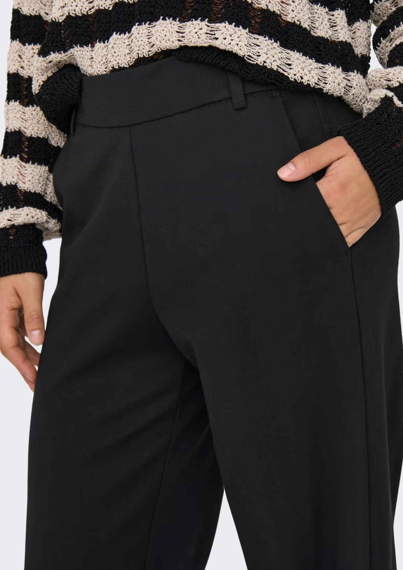 Only Pantalone Donna Poptrash Nero 15341829 Black ONLY 