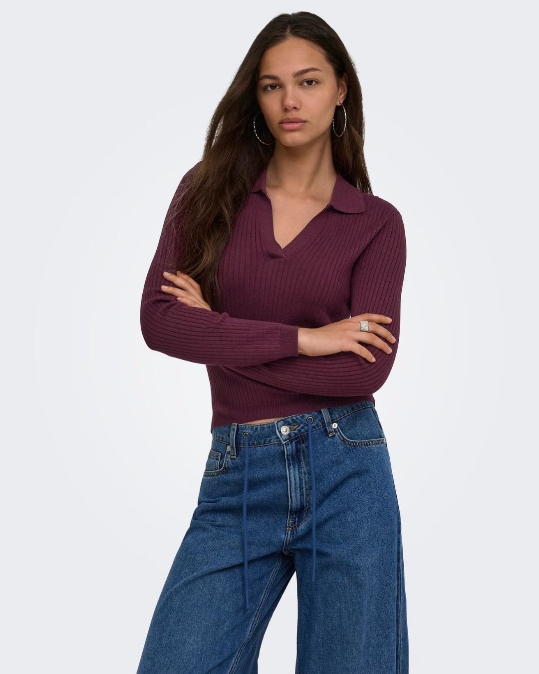 Maglia Polo Donna Rosso Fig 15344841 Fig ONLY 