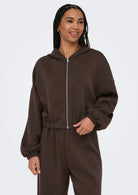 Only Felpa Donna Scarlett Marrone 15346449 Bracken ONLY 