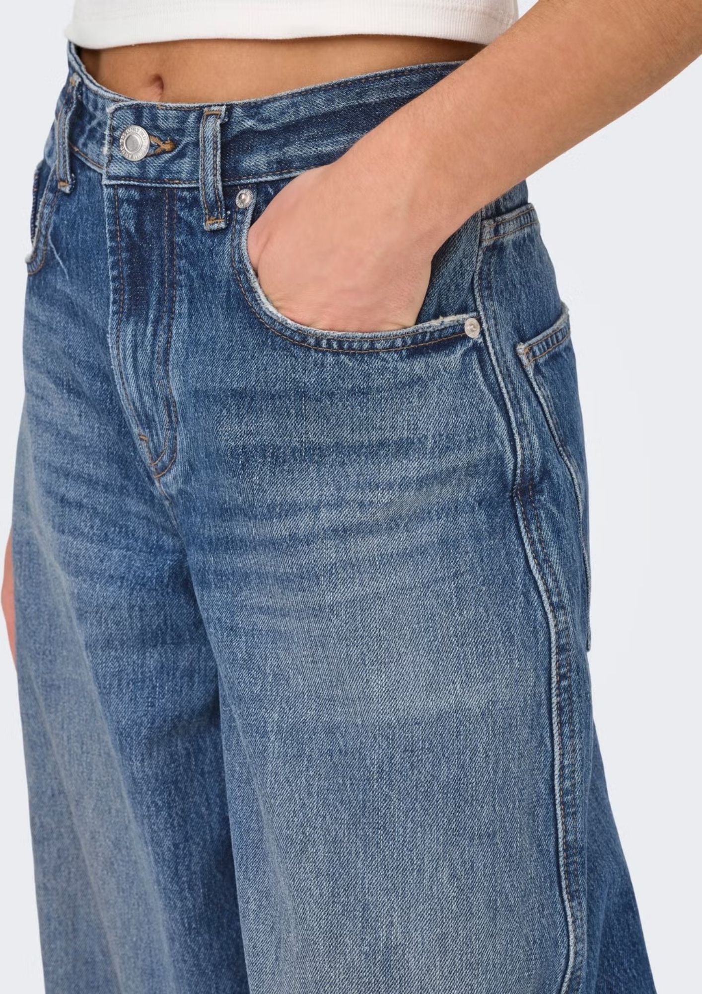 Only Jeans Donna Taylor Denim Scuro 15352198 Dark Blue Denim ONLY 