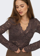 Only Top Donna Nikka Marrone 15355839 Seal Brown ONLY 