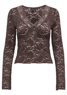 Only Top Donna Nikka Marrone 15355839 Seal Brown ONLY 