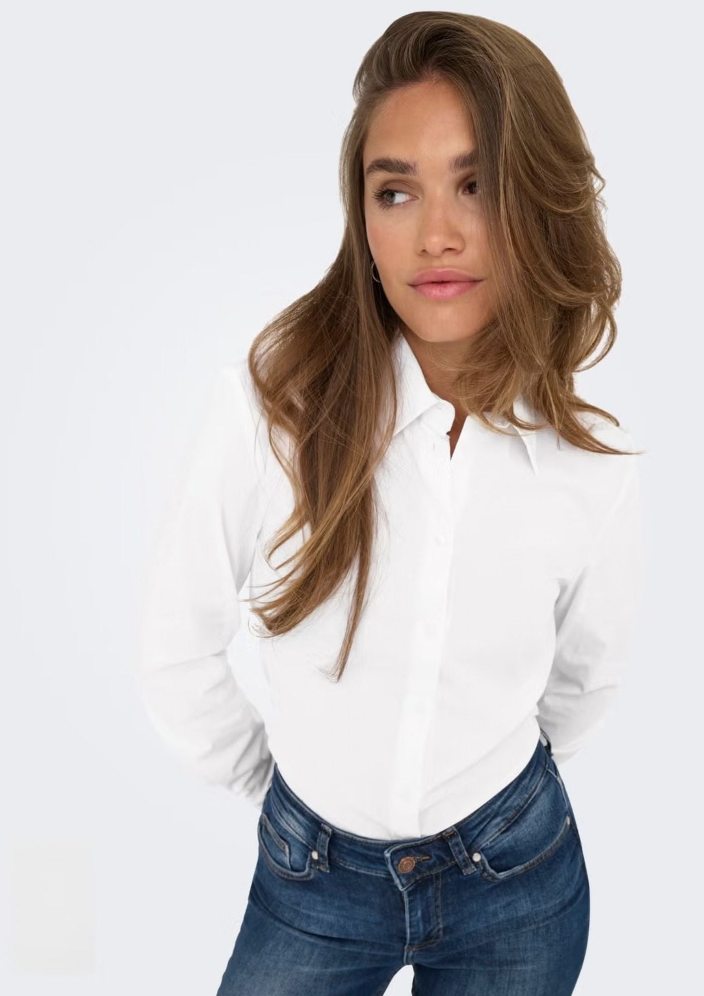 Only Camicia Donna Ebie Bianca 15357905 Bright White ONLY 