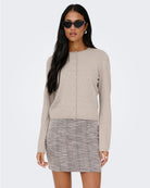 Cardigan Donna Beige 15368959 Beige Melange ONLY 