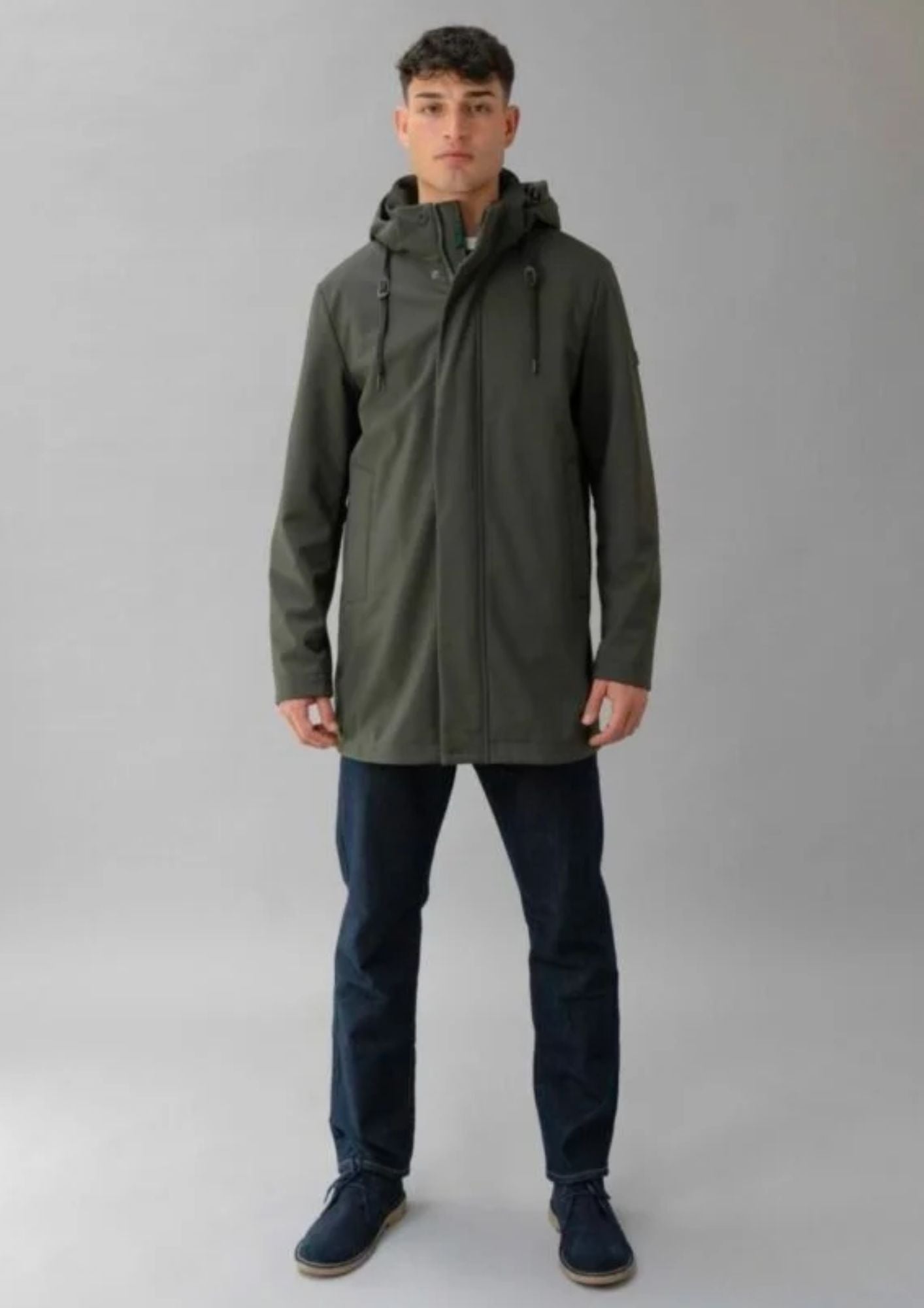 Giubbino non imbottito ispirazione parka Hug Eng Verde Sherwood RIMA345J F0280 154 RIHUNIK 