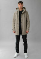 Parka non trapuntato con imbottitura intermedia Hhgh 26 Alluminium RIMA348J F0120 113 RIHUNIK 