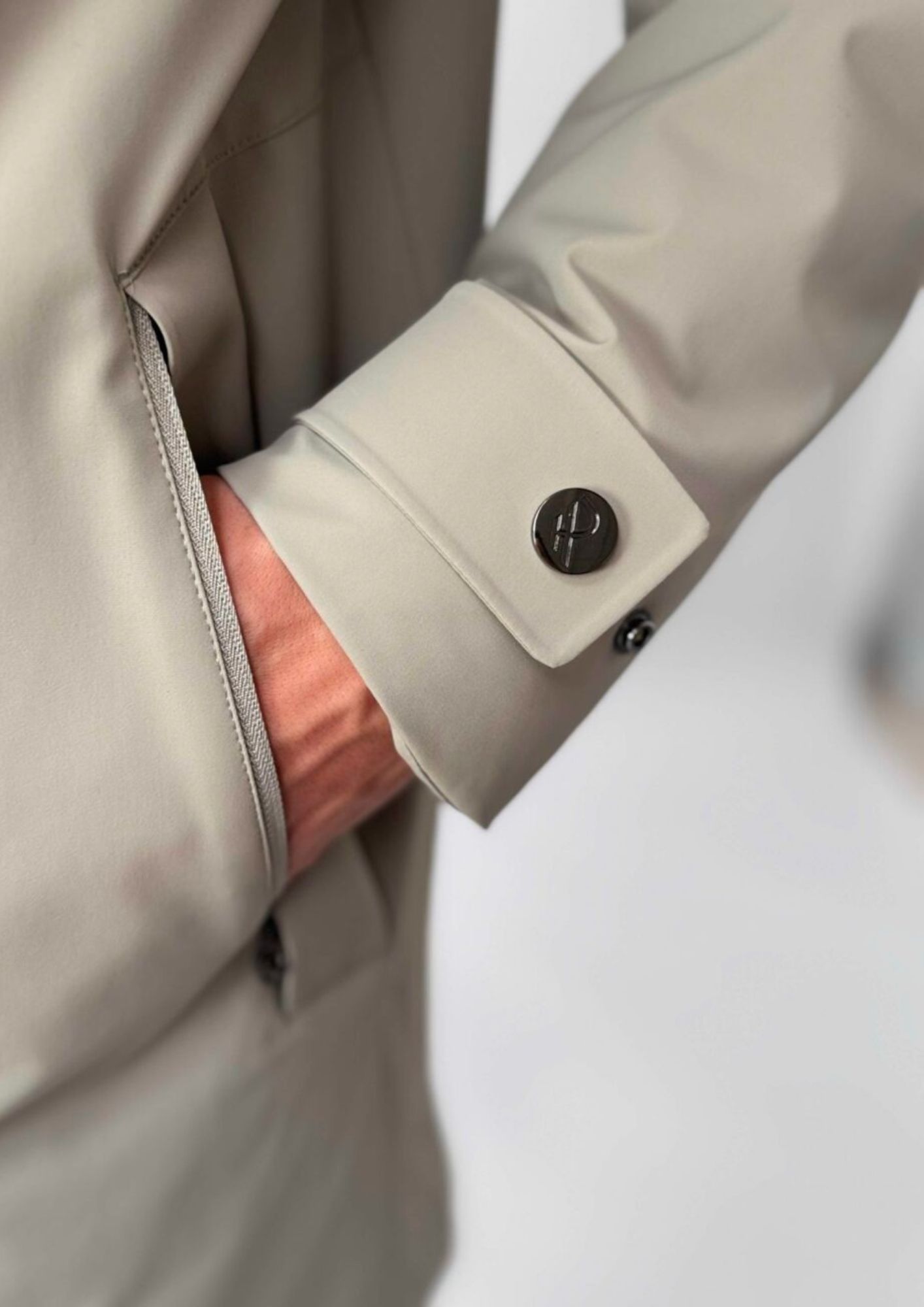 Parka non trapuntato con imbottitura intermedia Hhgh 26 Alluminium RIMA348J F0120 113 RIHUNIK 
