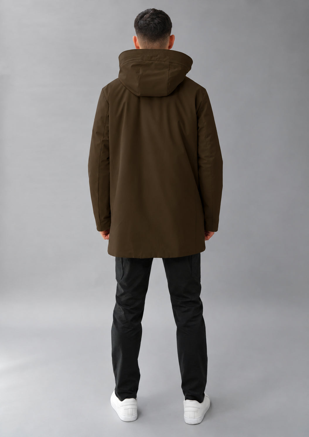 Parka non trapuntato con imbottitura intermedia Hhgh 26 Marrone Mill RIMA348J F0120 141 RIHUNIK 