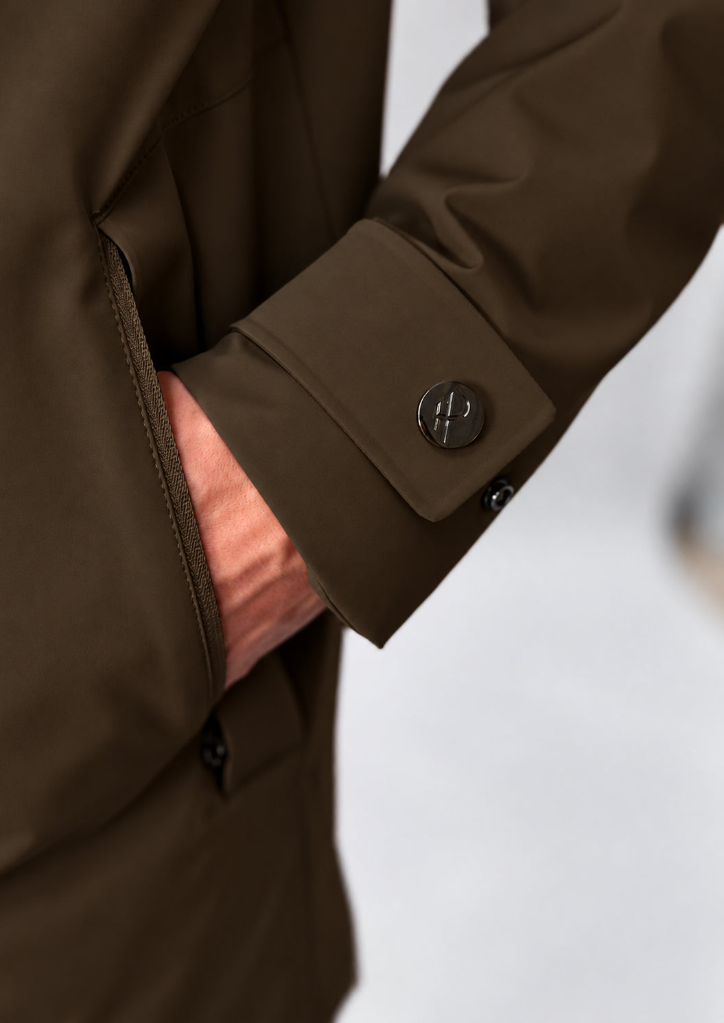 Parka non trapuntato con imbottitura intermedia Hhgh 26 Marrone Mill RIMA348J F0120 141 RIHUNIK 