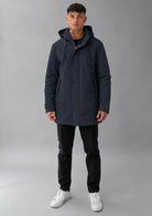 Parka non trapuntato con imbottitura intermedia Hhgh 26 Blu Navy RIMA348J F0120 888 RIHUNIK 