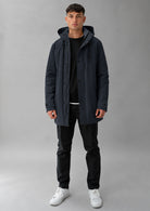 Parka non trapuntato con imbottitura intermedia Hhgh 26 Blu Navy RIMA348J F0120 888 RIHUNIK 