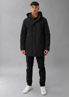 Parka non trapuntato con imbottitura intermedia Hhgh 26 Nero RIMA348J F0120 999 RIHUNIK 