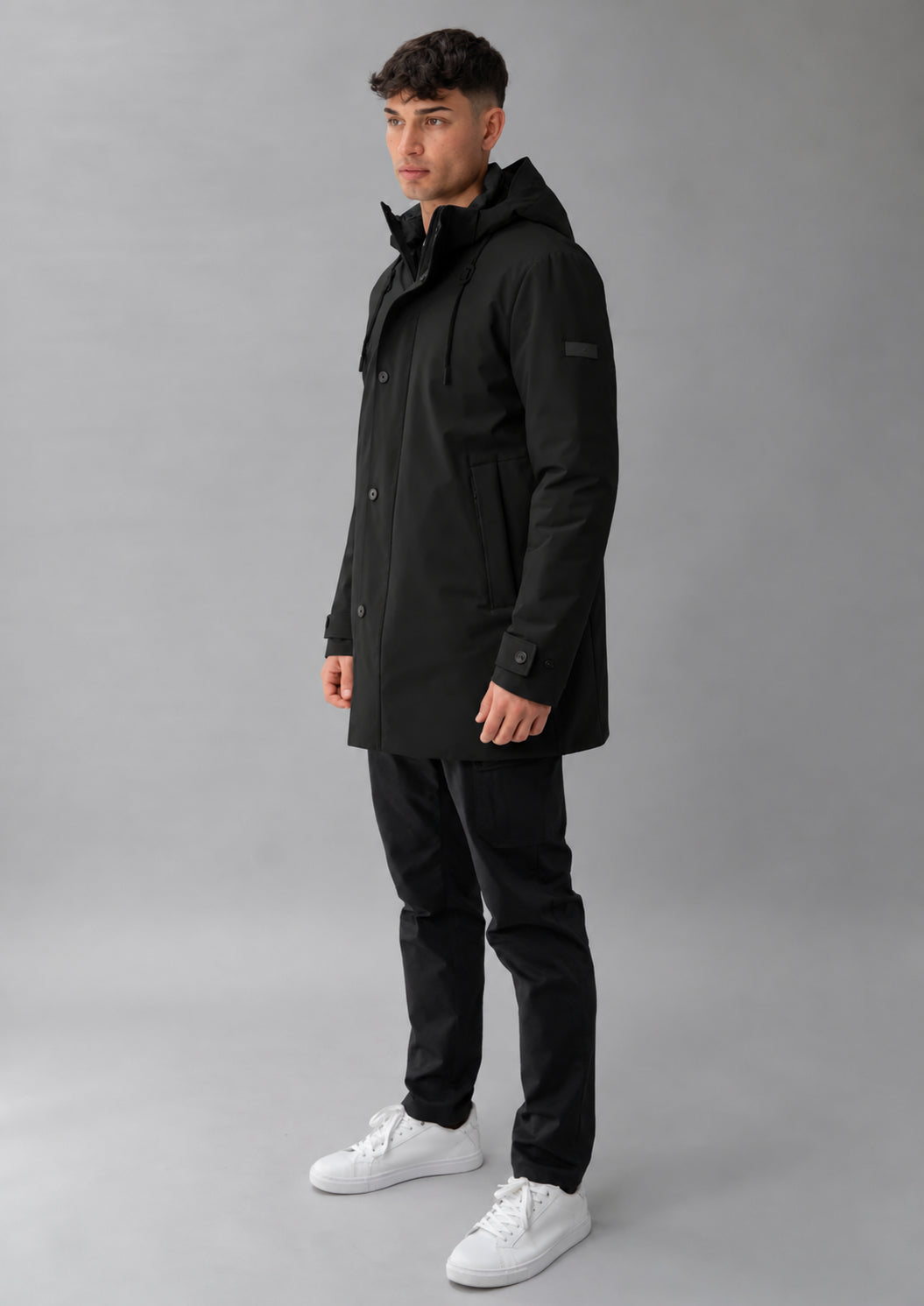 Parka non trapuntato con imbottitura intermedia Hhgh 26 Nero RIMA348J F0120 999 RIHUNIK 