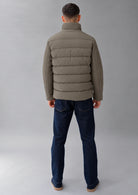 Giubbino corto realizzato in mix & match Jhonny 26 Alluminium RIMA362J F0056 113 RIHUNIK 