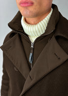 Capospalla ispirato al classico peacoat Quincey 26 Bordeaux Mill RIMA364J F0056 141 RIHUNIK 