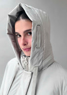 Capospalla non trapuntato con imbottitura di medio peso Tera 26 Bianco Quarzo RIW559J F0278 145 RIHUNIK 