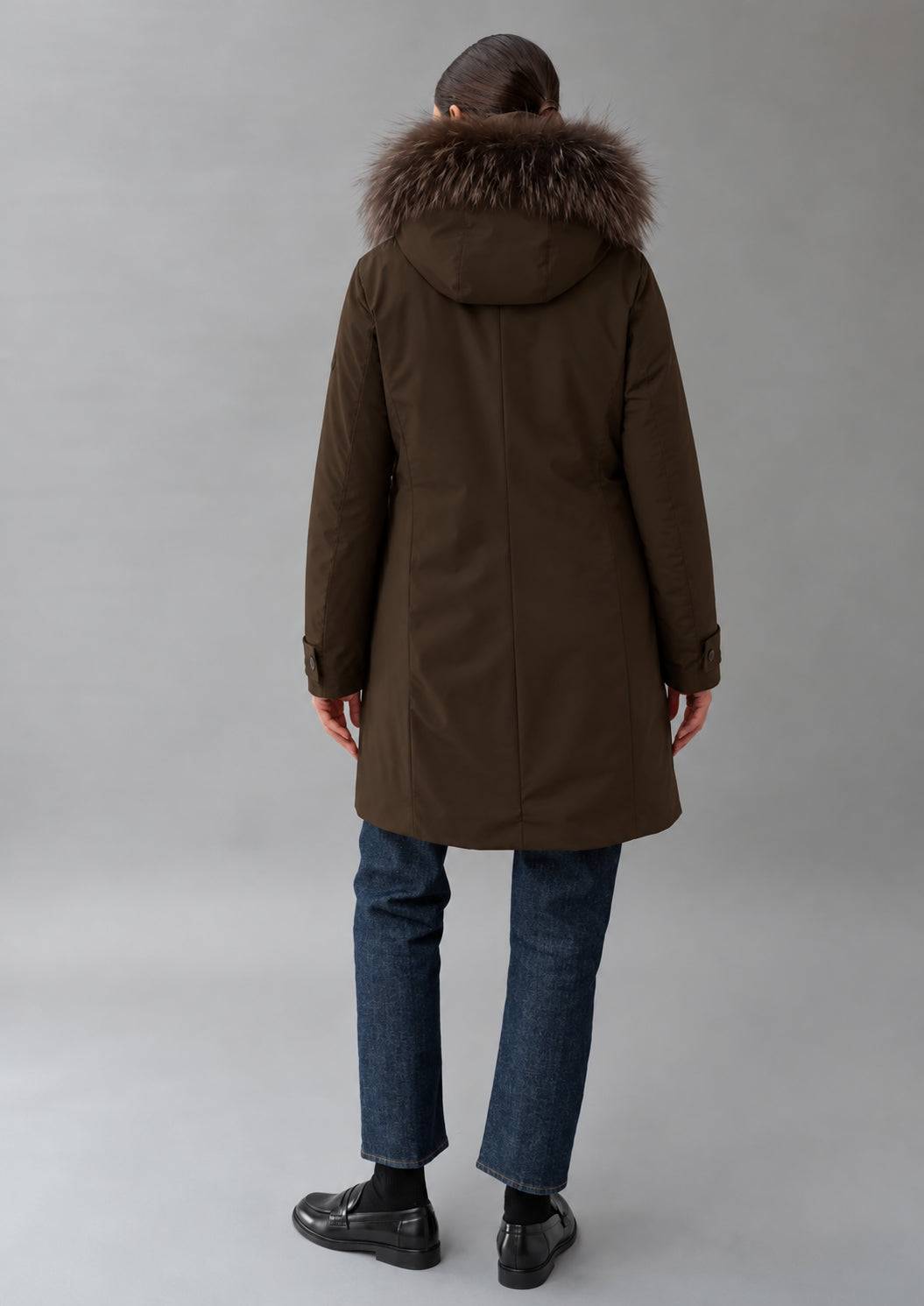 Capospalla non trapuntato con imbottitura intermedia Nizza 26 Marrone Mill RIW562J F0120 141 RIHUNIK 