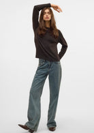 Vero Moda Pullover Donna Doffy Marrone 10201022 Chocolate Torte VERO MODA 