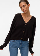 Vero Moda Cardigan Donna Lea Nero 10249632 Black VERO MODA 
