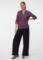 Vero Moda Camicia Donna Bumpy Navy 10275283 Navy Peony VERO MODA 