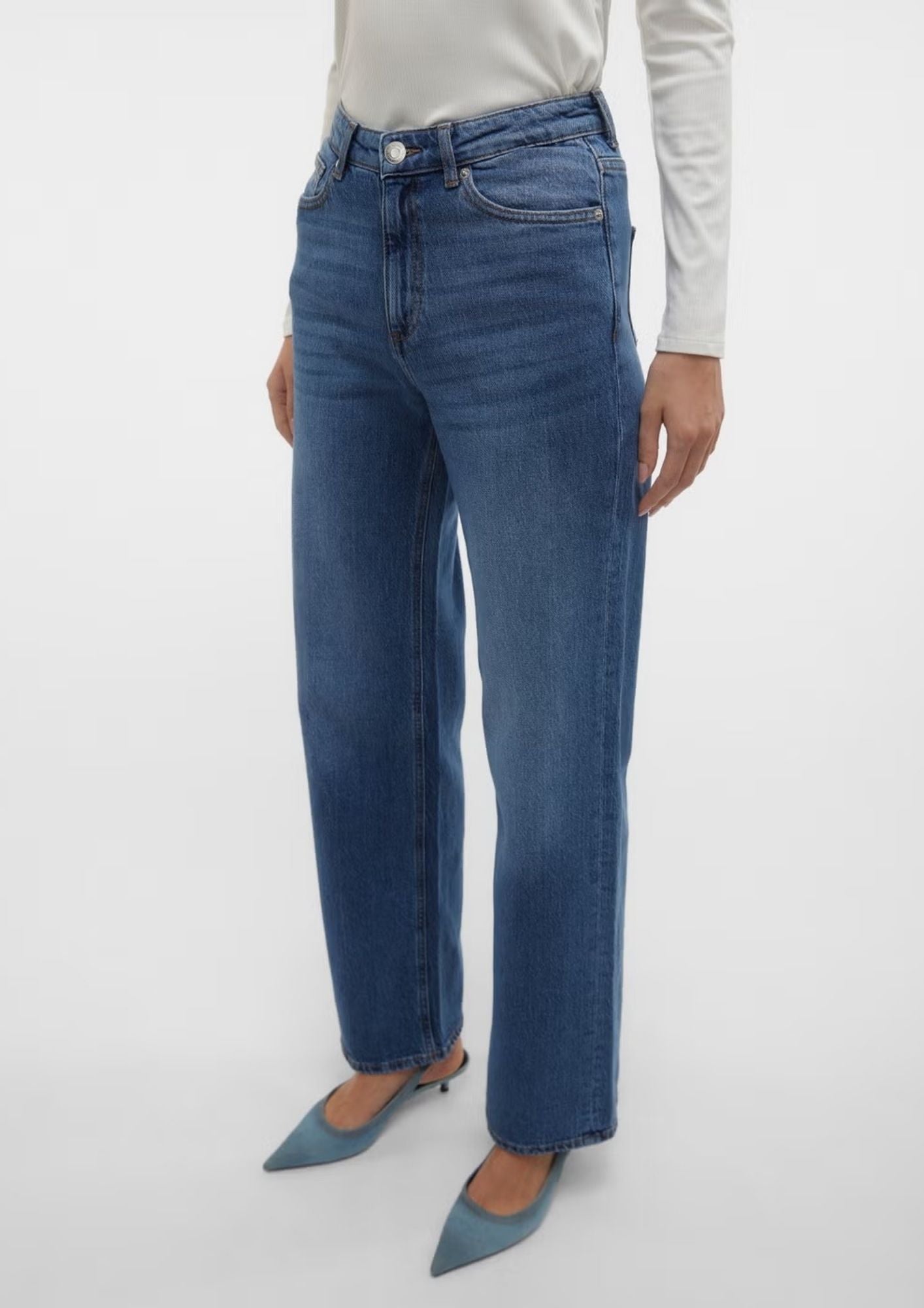 Vero Moda Jeans Donna Tessa Blu Medio 10308153 Medium Blue Denim VERO MODA 