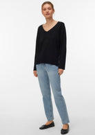 Vero Moda Pullover Donna Silje Nero 10320451 Black VERO MODA 