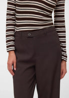 Vero Moda Pantalone Donna Texas Marrone 10334103 Chocolate Torte MELANGE VERO MODA 