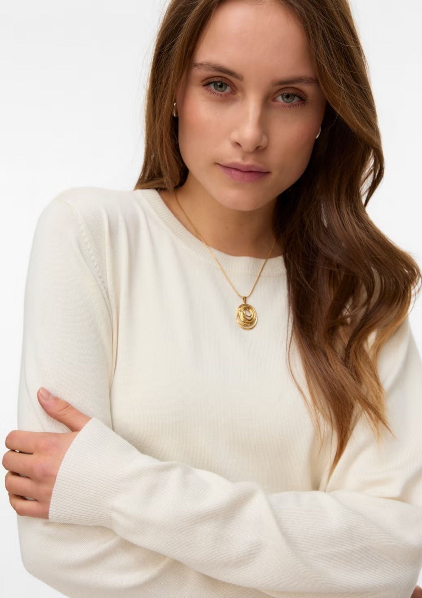 Vero Moda Pullover Donna Silje Beige 10343875 Birch VERO MODA 