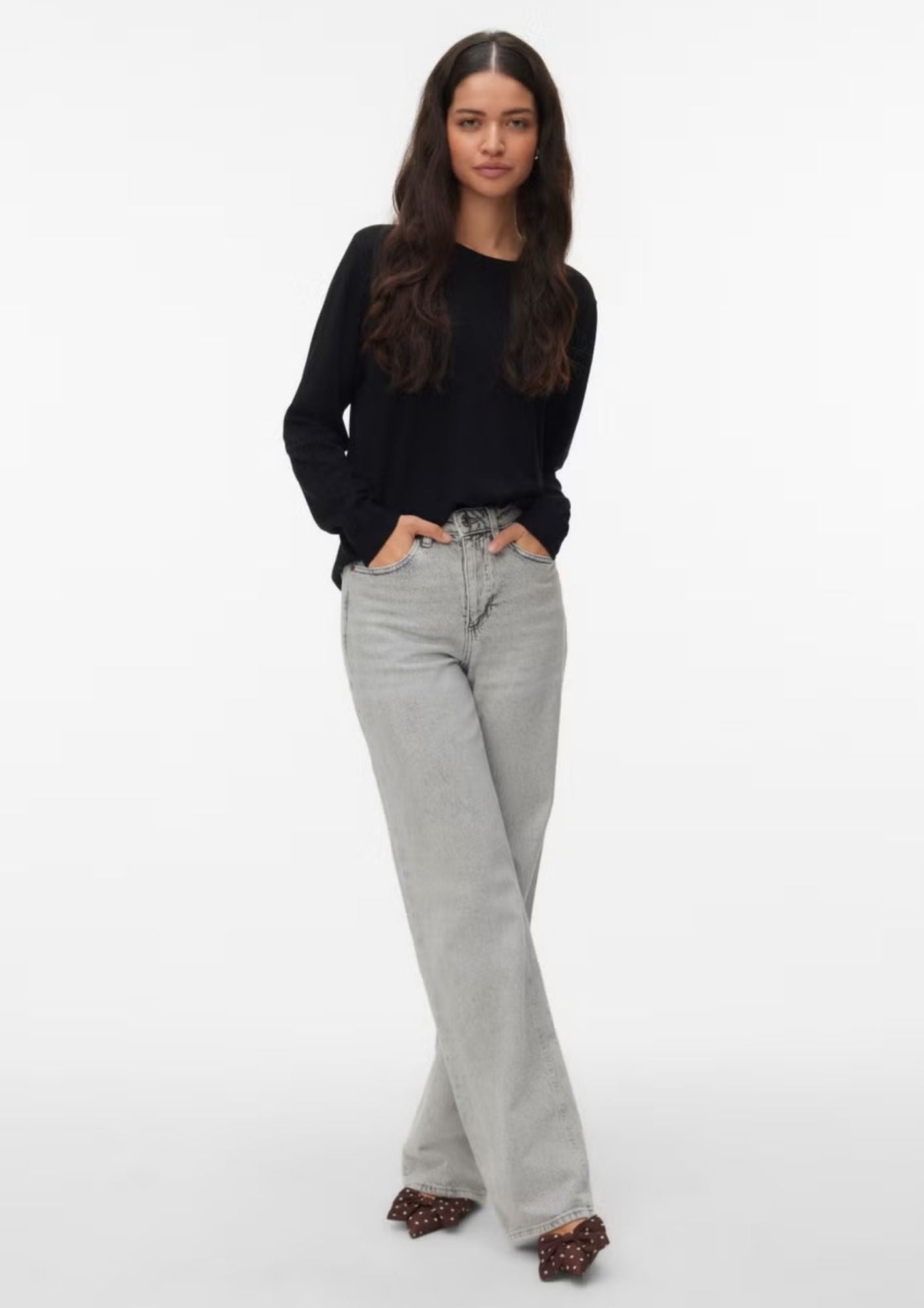 Vero Moda Pullover Donna Silje Nero 10343875 Black VERO MODA 